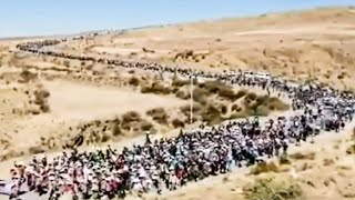 UNREAL Footage Of Totally Biblical Bolivian March