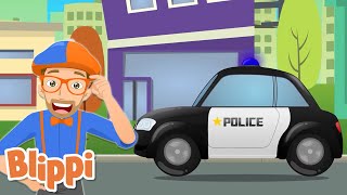 Blippi | Police Car Song | Educational Videos for Toddlers | Cars for Children