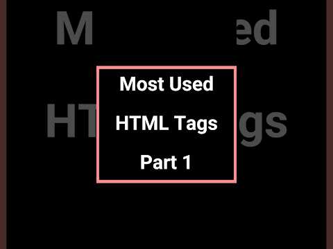 Basic Html Tags Part 1 Html Css Html5 Html Shortvideo Css Shorts Basic Html Tags Part 1 Html Css Html5 Html Shortvideo Css Shorts