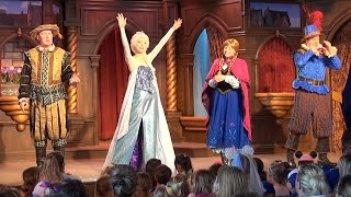 FULL FROZEN Stage Show in Fantasy Faire Royal Theater with Anna, Elsa Olaf, Disneyland 60th