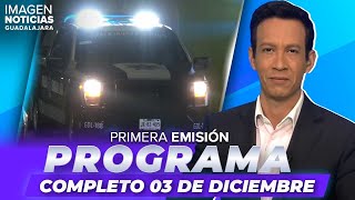 Noticias con Ricardo Camarena | Programa completo 03 de diciembre de 2024