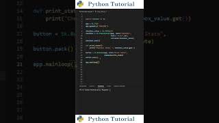 Getting State Of Checkbox In Tkinter | Python Tutorial