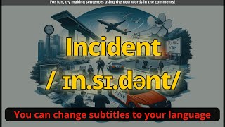 Incident meaning with 5 examples