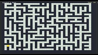 DFS vs Prim's vs Kruskal's vs Recursive Division — Maze Generation Algorithm Visualization