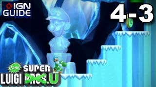 New Super Luigi U 3 Star Coin Walkthrough - Frosted Glacier 3: Fire and Ice