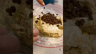 Chocolate Chip Scones by food processor - フードプロセッサーで作る簡単チョコチップスコーン #cat