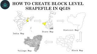 How to create Block level shapefile in QGIS | BLOCK LEVEL MAP