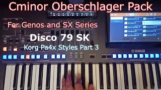 Cminor Oberschlager Pack for Yamaha Genos 1/2 and SX Series, Korg PA4x Styles Part 3