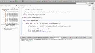 Eclipse Basics - Reading Console Input