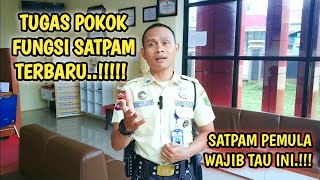 TUGAS POKOK DAN FUNGSI SATPAM || TUGAS POKOK SATPAM #satpam #security