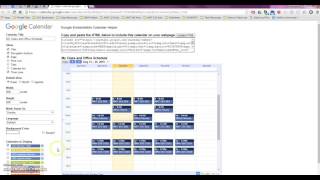 Embedding Google Calendar in Blackboard