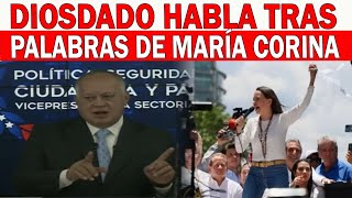 ¡URGENTE! DIOSDADO HABLA TRAS MENSAJE DEL 9E DE MARÍA CORINA | LA DICTADURA CAERÁ