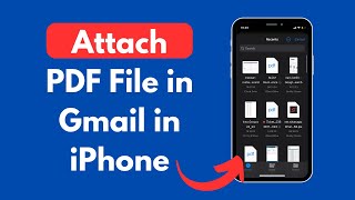 How to Attach PDF File in Gmail in iPhone (Quick & Simple)