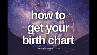 How to Get Your Birth Chart (for Free) & Find Your Big 3 Signs