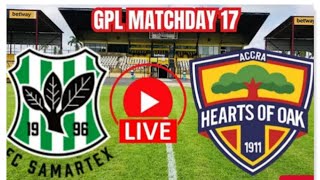 [LIVE:] FC FC Samartex vs Accra Hearts of Oak Ghana Premier League Match Days 17