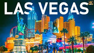 LAS VEGAS USA 🇺🇸 2022 | 4K At Night / Cinematic Drone Footage| 8K ULTRA HD 60FPS