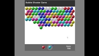 Simple Bubble Shooter Game using JavaScript