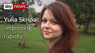 Yulia Skripal is 'improving rapidly'