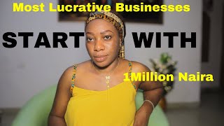 6 Most PROFITABLE Business Ideas You Can Start with 1Million Naira in 2024 #business #ecommerce