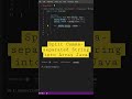 Split Comma-separated String into Array in Java #shorts #java #programming #coding