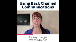 Using back channel communication