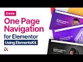 Create a Smooth One Page Navigation Website in Elementor