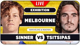 SINNER vs TSITSIPAS • Australian Open 2025 Exhibition • LIVE Tennis Watchalong