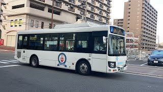 呉市生活バス車窓 安芸阿賀駅前→鍋桟橋/ 阿賀音戸の瀬戸線 安芸阿賀駅前1742発