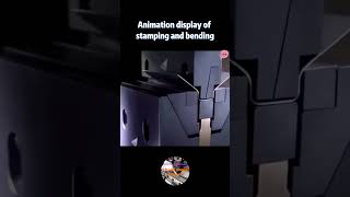 The entire process of stamping and bending animation#bend #sheetmetal #stamping