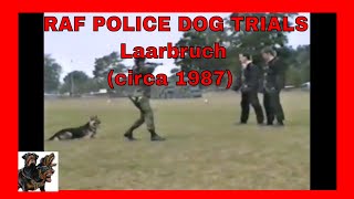 RAF Police Dog Trials - circa 1987 - Military Dogs