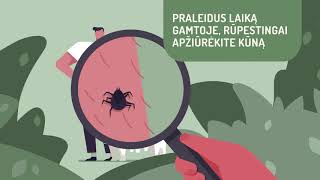 Erkių platinamų ligų prevencijos video klipas