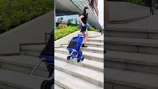 Electric stair climbing shopping cart is widely used in daily, without carrying heavyloads by hands.