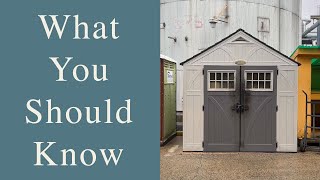 Review of the Suncast 8' x 10' Heavy-Duty Resin Tremont Storage Shed