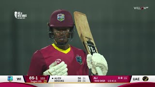 Maiden Fifty for Alick Athanaze | 3rd ODI - UAE vs WI