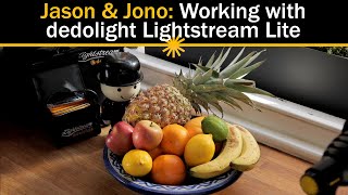 Jason \u0026 Jono: working with dedolight Lightstream LITE