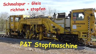 Brohltalbahn Sanierung Teil 5 | Schmalspur Stopfmaschine | Plasser Theurer track tamping unit tamper