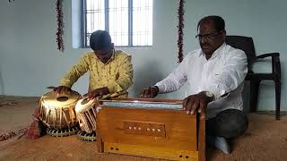 Rev B Manohar paster Jesus bhajan song Tabla Sandeep B R