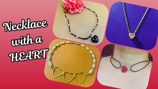 DIY Necklace with Hearts ideas | Heart Necklaces Designs