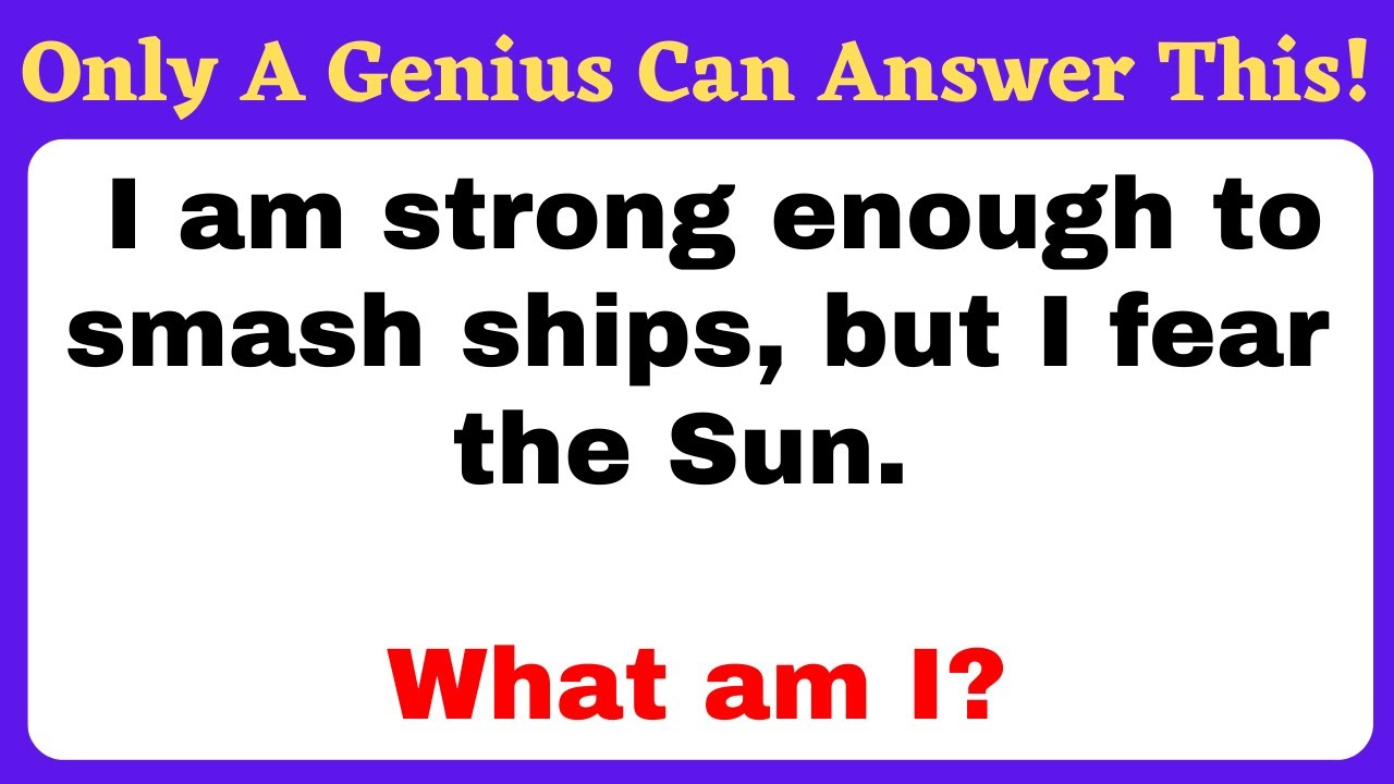 95% Cannot Solve These 10 Tricky Riddles | Riddles Quiz With Answers ...