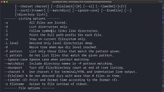 Using the tree Command