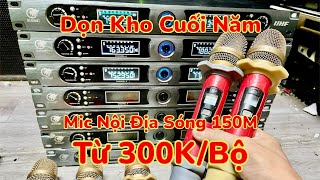 Từ 300K Bộ Mic Bãi Nội Địa UHF 6 Số Sóng Trên 100M Tiếng Bao Hay Dọn Kho Xả Để Ae Hát Karaoke Tết