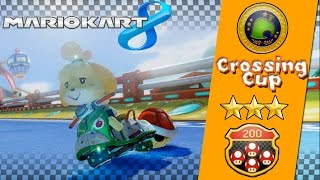 Mario Kart 8 - 200cc Crossing Cup Triple-Star Rank + Shortcut Tutorial! [HD 1080p]