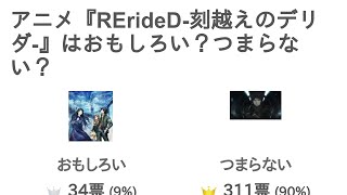 アニメ『RErideD-刻越えのデリダ-』はおもしろい？つまらない？【評価レビュー・感想】