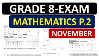 GRADE 8 MATHEMATICS PAPER 2 NOVEMBER 2024 EXAMS GRADE 8 MATHEMATICS P 2 SCOPE \u0026 PREDICTION THUNDERED