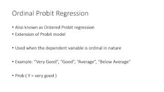 12 - Ordered Probit Regression
