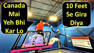 What Happened When We Went To Trampoline Park In Canada 😲 | Canada Couple Vlogs