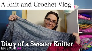 Flax Sweater Gift Almost Complete! - Episode 64 | Diary of a Sweater Knitter | Knitting and Crochet