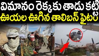 విమానం రెక్కకు తాడు కట్టేసి ఉయ్యాల ఊగిన తాలిబన్ ఫైటర్స్..ఇది నిజంగా చాలా దారుణం || Vijay Facts