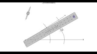 කෝණ සමජේදනය කිරීම/ An angle bisector -ray that divides an angle into two equal parts