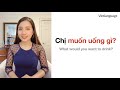 learn vietnamese ordering food and drinks